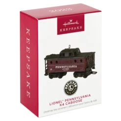 Hallmark Lionel® Pennsylvania K4 Caboose Metal Ornament -Hallmark online Shop Lionel Trains Red and Black Caboose Keepsake Ornament 2199QXI6379 04