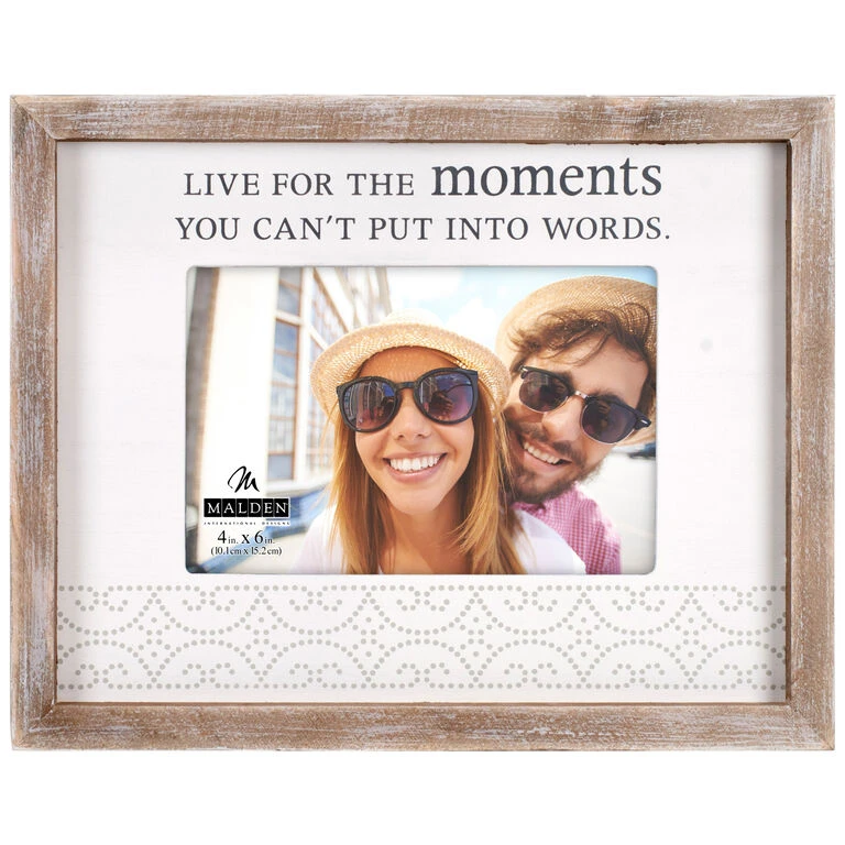 Live For The Moments Picture Frame, 4x6 3 Live For The Moments Picture Frame, 4x6