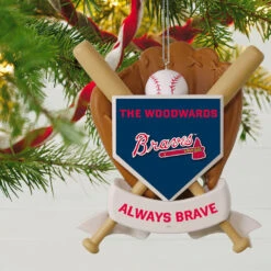 MLB Baseball Personalized Ornament, Braves™ 9 MLB Baseball Personalized Ornament, Braves™ -Hallmark online Shop MLB Baseball Personalized Ornament Braves 2499QHE1913B100 02