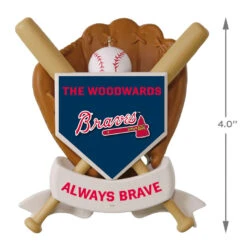 MLB Baseball Personalized Ornament, Braves™ 11 MLB Baseball Personalized Ornament, Braves™ -Hallmark online Shop MLB Baseball Personalized Ornament Braves 2499QHE1913B100 04