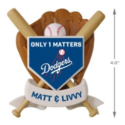 MLB Baseball Personalized Ornament, Dodgers™ -Hallmark online Shop MLB Baseball Personalized Ornament Dodgers 2499QHE1913B105 04