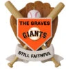 MLB Baseball Personalized Ornament, Giants™ -Hallmark online Shop MLB Baseball Personalized Ornament Giants 2499QHE1913B108 01