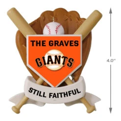 MLB Baseball Personalized Ornament, Giants™ -Hallmark online Shop MLB Baseball Personalized Ornament Giants 2499QHE1913B108 04