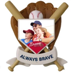 MLB Baseball Personalized Photo Ornament, Braves™ 10 MLB Baseball Personalized Photo Ornament, Braves™ -Hallmark online Shop MLB Baseball Personalized Photo Ornament Braves 2499QHE1913B3 03