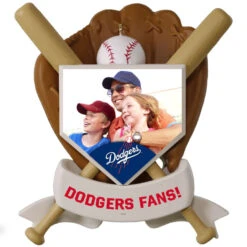 MLB Baseball Personalized Photo Ornament, Dodgers™ -Hallmark online Shop MLB Baseball Personalized Photo Ornament Dodgers 2499QHE1913B8 03