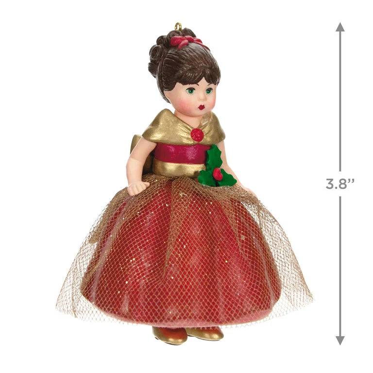 Hallmark Madame Alexander Golden Holiday Celebration Ornament 5 Hallmark Madame Alexander Golden Holiday Celebration Ornament - Image 3