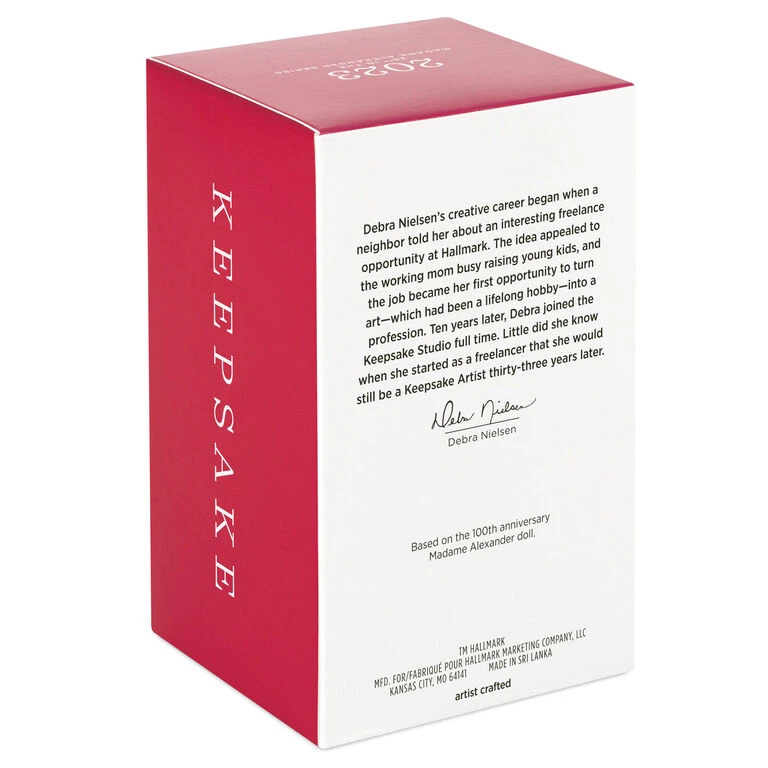 Hallmark Madame Alexander Golden Holiday Celebration Ornament 7 Hallmark Madame Alexander Golden Holiday Celebration Ornament - Image 5