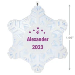 Hallmark Magic Sparkling Snowflake Block Text Personalized Ornament With Light -Hallmark online Shop Magic Sparkling Snowflake Block Text Personalized Keepsake Ornament With Light 2999QHE2010B2 03
