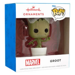 Marvel Guardians Of The Galaxy Groot Funko POP!® Hallmark Ornament -Hallmark online Shop Marvel Guardians of the Galaxy Groot Funko POP Christmas Ornament 3HCM1099 04