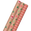 Hallmark Merry Kraft Prints 3-Pack Christmas Wrapping Paper, 90 Sq. Ft. -Hallmark online Shop Merry Kraft Prints 3Pack Christmas Wrapping Paper 5JXW1050 01