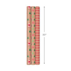 Hallmark Merry Kraft Prints 3-Pack Christmas Wrapping Paper, 90 Sq. Ft. 13 Hallmark Merry Kraft Prints 3-Pack Christmas Wrapping Paper, 90 Sq. Ft. -Hallmark online Shop Merry Kraft Prints 3Pack Christmas Wrapping Paper 5JXW1050 04