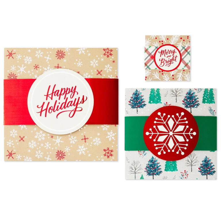 Hallmark Merry And Bright 3-Pack Christmas Gift Boxes, Assorted Sizes And Designs 8 Hallmark Merry And Bright 3-Pack Christmas Gift Boxes, Assorted Sizes And Designs - Image 6