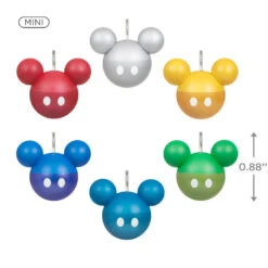 Hallmark Mini Disney Mickey Mouse Ornaments, Set Of 6 11 Hallmark Mini Disney Mickey Mouse Ornaments, Set Of 6 -Hallmark online Shop Mickey Ears Balls Keepsake Ornaments 1599QSB6217 03