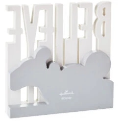 Hallmark Disney Mickey Mouse Believe Wood Quote Sign, 6x6 5 Hallmark Disney Mickey Mouse Believe Wood Quote Sign, 6x6 -Hallmark online Shop Mickey Mouse Believe Dimensional Sign 1DYG2055 02