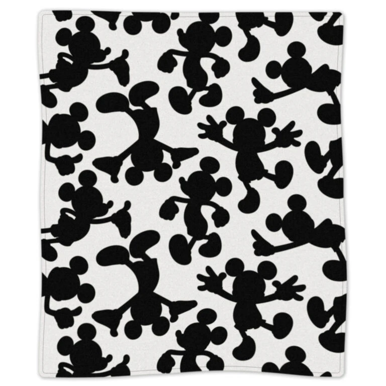 Hallmark Disney Mickey Mouse Silhouettes Throw Blanket, 50x60 4 Hallmark Disney Mickey Mouse Silhouettes Throw Blanket, 50x60 - Image 2