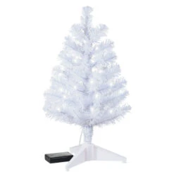 Hallmark Miniature White Pre-Lit Christmas Tree, 18.75" -Hallmark online Shop Miniature White PreLit Christmas Tree 2499QSB6243 06