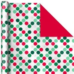 Hallmark Mod Holiday 3-Pack Reversible Wrapping Paper Assortment, 120 Sq. Ft. -Hallmark online Shop Mod Holiday Assorted Reversible Wrapping Paper 5JXW1072 04
