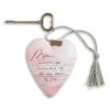 Demdaco Mom Dear You Art Heart Sculpture, 3.5" -Hallmark online Shop Mom Dear You Art Heart Sculpture With Tassel and Key 1008000003 01
