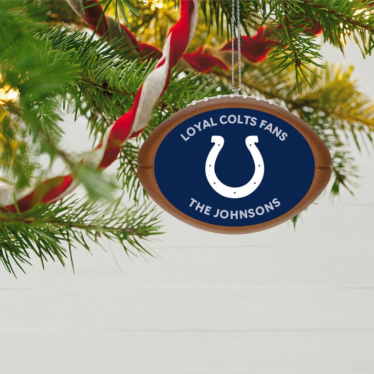 Hallmark NFL Football Indianapolis Colts Text Personalized Ornament 4 Hallmark NFL Football Indianapolis Colts Text Personalized Ornament - Image 2