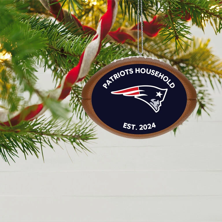 Hallmark NFL Football New England Patriots Text Personalized Ornament 4 Hallmark NFL Football New England Patriots Text Personalized Ornament - Image 2