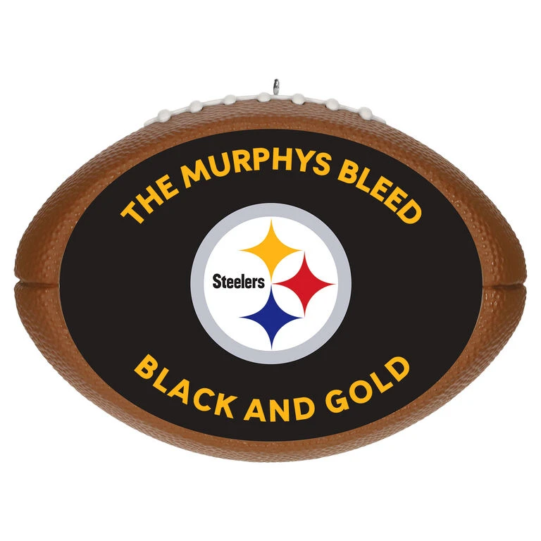 Hallmark NFL Football Pittsburgh Steelers Text Personalized Ornament 3 Hallmark NFL Football Pittsburgh Steelers Text Personalized Ornament