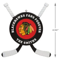 NHL Hockey Personalized Ornament, Chicago Blackhawks® 9 NHL Hockey Personalized Ornament, Chicago Blackhawks® -Hallmark online Shop NHLHockey Personalized Ornament Chicago Blackhawks 2499QHE1925B14 03
