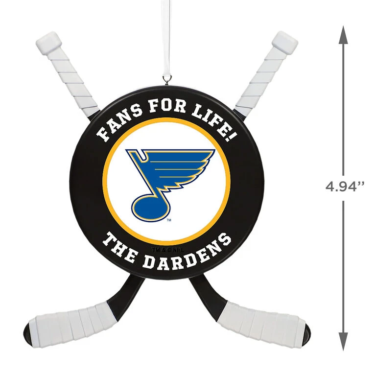 NHL Hockey Personalized Ornament, St. Louis Blues® 5 NHL Hockey Personalized Ornament, St. Louis Blues® - Image 3