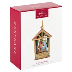 Hallmark A Child Is Born Nativity Papercraft Ornament -Hallmark online Shop Nativity Scene Wood and Paper Keepsake Ornament 1999QGO2759 04