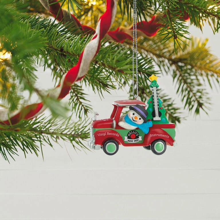 Hallmark Holiday Parade Nello's Music Shop Truck 2023 Ornament 4 Hallmark Holiday Parade Nello's Music Shop Truck 2023 Ornament - Image 2