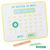 Hallmark So Excited To Meet You Magnetic Baby Countdown Board 2 Hallmark So Excited To Meet You Magnetic Baby Countdown Board -Hallmark online Shop New Baby Pregnancy Countdown Calendar 1BBY4821 01