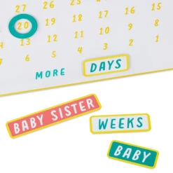 Hallmark So Excited To Meet You Magnetic Baby Countdown Board -Hallmark online Shop New Baby Pregnancy Countdown Calendar 1BBY4821 03