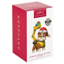 Hallmark Paw Patrol™ Rubble's Special Delivery Ornament -Hallmark online Shop Paw Patrol Rubble Keepsake Ornament 1899QXI7349 04