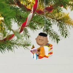 Hallmark The Peanuts® Gang Franklin Ornament 9 Hallmark The Peanuts® Gang Franklin Ornament -Hallmark online Shop Peanuts Franklin Reading Comics Keepsake Ornament 1899QXE3289 02
