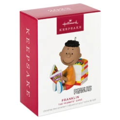Hallmark The Peanuts® Gang Franklin Ornament 11 Hallmark The Peanuts® Gang Franklin Ornament -Hallmark online Shop Peanuts Franklin Reading Comics Keepsake Ornament 1899QXE3289 04