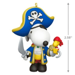 Hallmark Peanuts® Spotlight On Snoopy Pirate Snoopy Ornament -Hallmark online Shop Peanuts Pirate Snoopy Keepsake Ornament 1699QXR8229 03