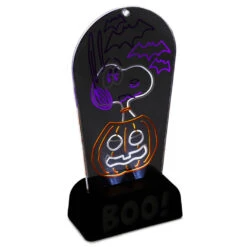 Hallmark Peanuts® Snoopy Boo! Light-Up Sign -Hallmark online Shop Peanuts Snoopy Boo LightUp Sign 1HGN1517 03