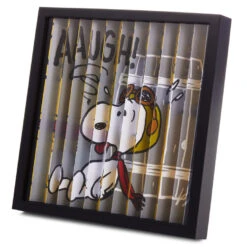Hallmark Peanuts® Flying Ace Snoopy Dual-Image Framed Artwork, 10x10 -Hallmark online Shop Peanuts Snoopy Flying Ace Lenticular Framed Art 1PAJ3525 02