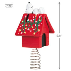 Hallmark Mini The Peanuts® Gang Snoopy Christmas Tree Topper And Tree Skirt, Set Of 2 -Hallmark online Shop Peanuts Snoopy Mini Keepsake Tree Skirt and Topper 2599QSB6249 03