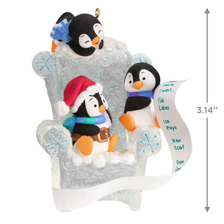 Hallmark Long Letter To Santa Penguin Ornament 5 Hallmark Long Letter To Santa Penguin Ornament - Image 3