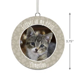 Hallmark Pet Memorial Personalized Text And Photo Ceramic Ornament -Hallmark online Shop Pet Memorial Personalized Round Ceramic Ornament 1999QHE1711B32 03