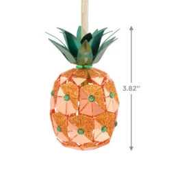 Pineapple Premium Metal Hallmark Ornament 8 Pineapple Premium Metal Hallmark Ornament -Hallmark online Shop Pineapple Metal Christmas Ornament 1HDL2146 03