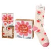 Primitives By Kathy Pink Flowers Goals Block Sign And Socks, Set Of 2 1 Primitives By Kathy Pink Flowers Goals Block Sign And Socks, Set Of 2 -Hallmark online Shop Pink Flowers Goals Block Sign and Socks Set 111184 01
