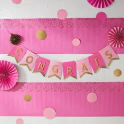 Hallmark Color Pop Party Decor Kit, Pink And Gold -Hallmark online Shop Pink and Gold Party Supplies Banner Decorations 5CLP1019 03