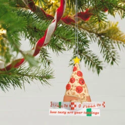 Hallmark O Pizza Tree Ornament 9 Hallmark O Pizza Tree Ornament -Hallmark online Shop Pizza Christmas Tree on Boxes Keepsake Ornament 1799QGO2857 02