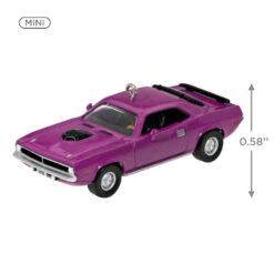 Hallmark Mini Lil' Classic Cars 1970 Plymouth Hemi® 'Cuda 2023 Metal Ornament, 0.58" -Hallmark online Shop Plymouth Hemi Cuda Car Keepsake Ornament 1299QXM9157 03