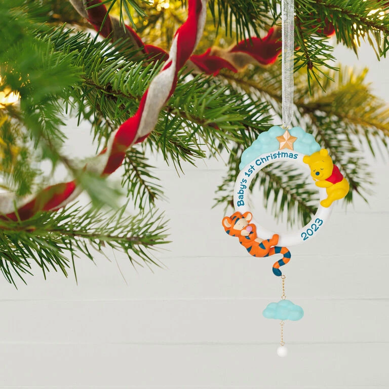 Hallmark Disney Winnie The Pooh Baby's First Christmas 2023 Ornament 4 Hallmark Disney Winnie The Pooh Baby's First Christmas 2023 Ornament - Image 2