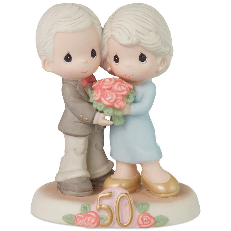 Precious Moments Fifty Golden Years Together Figurine, 5.1" 3 Precious Moments Fifty Golden Years Together Figurine, 5.1"