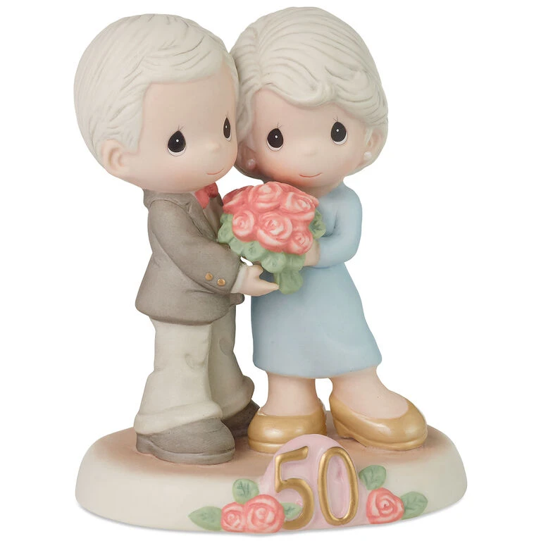 Precious Moments Fifty Golden Years Together Figurine, 5.1" 4 Precious Moments Fifty Golden Years Together Figurine, 5.1" - Image 2