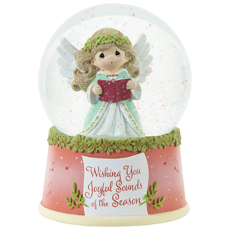 Precious Moments Wishing You Joyful Sounds Of The Season Musical Snow Globe, 5.7" 3 Precious Moments Wishing You Joyful Sounds Of The Season Musical Snow Globe, 5.7"