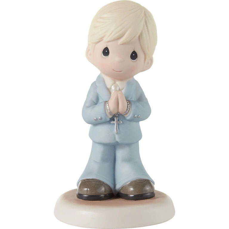 Precious Moments Blessings On Your First Communion Blonde Boy Figurine, 5.3" 3 Precious Moments Blessings On Your First Communion Blonde Boy Figurine, 5.3"
